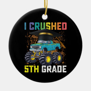 Ich habe die Monster-Truck-Abschlussfeier der 5. K Keramik Ornament