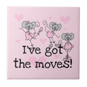 Ich habe die Moves Ballerina T-Shirts und Geschenk Fliese