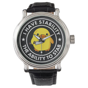 Ich habe die Stabilität, die ich mir leisten kann, Armbanduhr