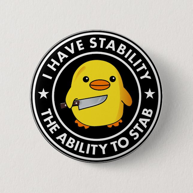 Ich habe die Stabilität, die ich mir leisten kann, Button (Vorderseite)