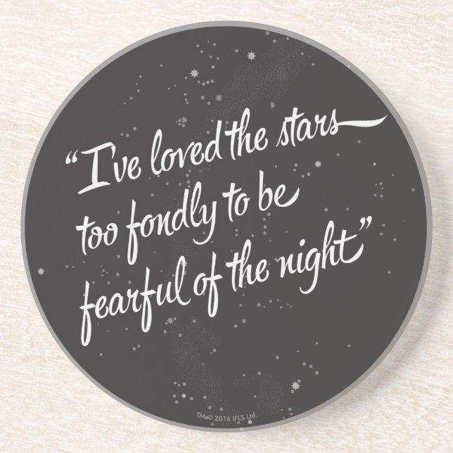 Ich habe die Sterne geliebt Getränkeuntersetzer (Vorne)