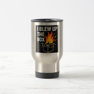 Ich habe die Tasse des Kaffees aufgeblasen