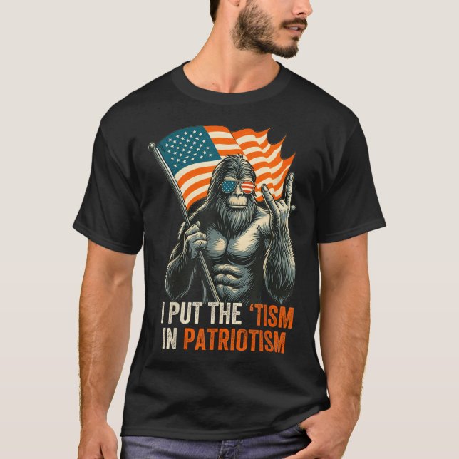 Ich habe die "Taufe" in den Patriotismus Bigfoot U T-Shirt (Vorderseite)