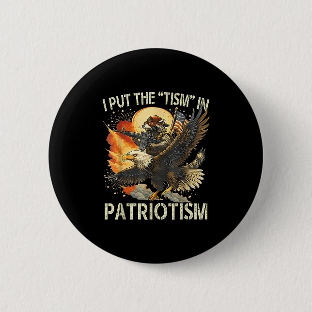 Ich habe die "Taufe" in den Patriotismus Retro Adl Button (Vorderseite)