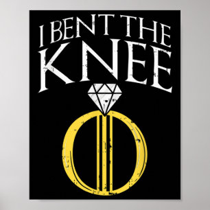 Ich habe die Verlobung der Knie-Braut und der Gräu Poster