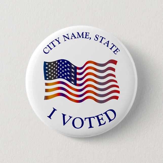 Ich habe die Wahl zwischen der amerikanischen Flag Button (Vorderseite)