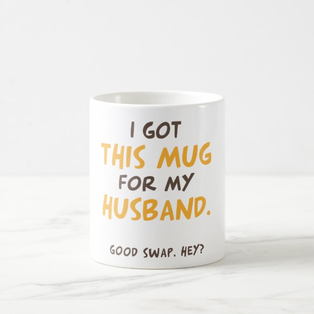 Ich habe diese Tasse für meinen Mann got (guter Ta (Mittel)