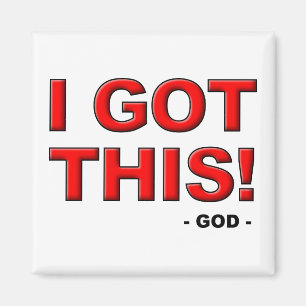 Ich habe diesen Gott ist in der Kontrolle Christia Magnet