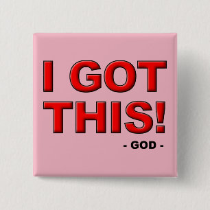 Ich habe diesen Gott unter Kontrolle Christlicher Button