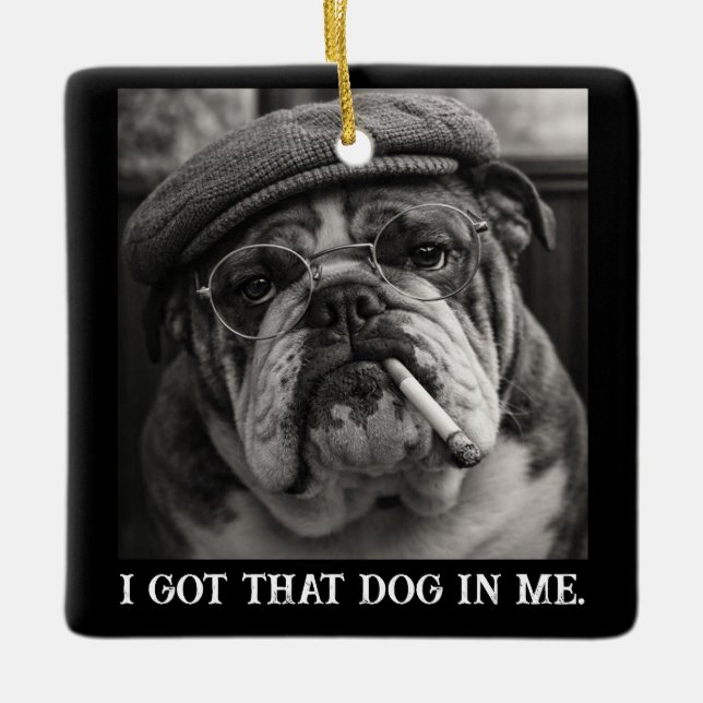 Ich habe diesen Hund in mir - Benutzerdefiniertes  Keramikornament (Vorderseite)