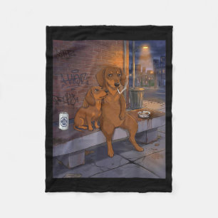 Ich habe diesen Hund in mir Lustiger Dachshund rau Fleecedecke