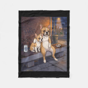Ich habe diesen Hund in mir lustiger französischer Fleecedecke