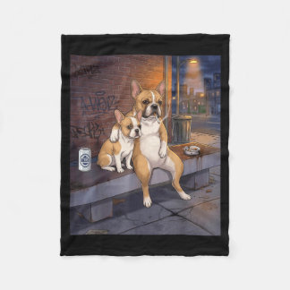 Ich habe diesen Hund in mir lustiger französischer Fleecedecke
