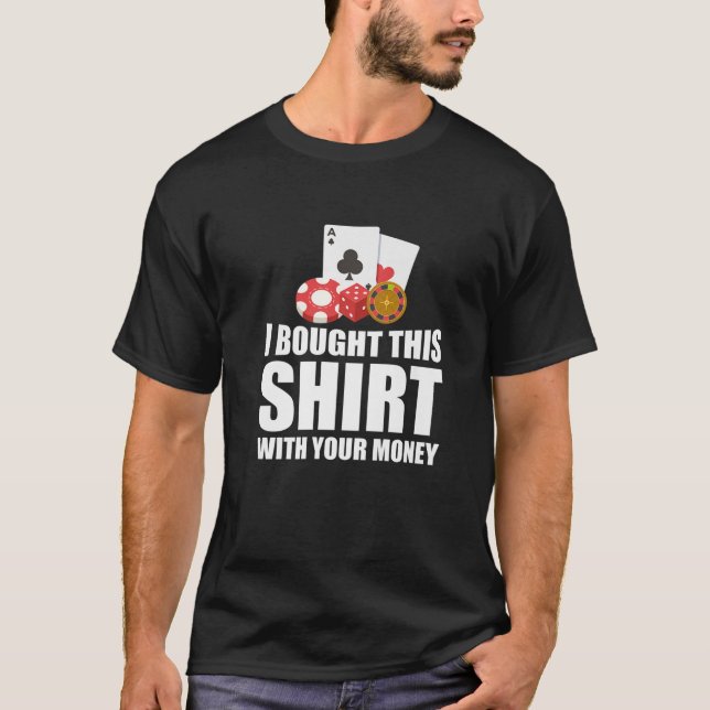 Ich habe diesen lustigen Casino Gambling Poker Hän T-Shirt (Vorderseite)
