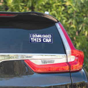 Ich habe dieses Auto heruntergeladen - Funny Car Aufkleber