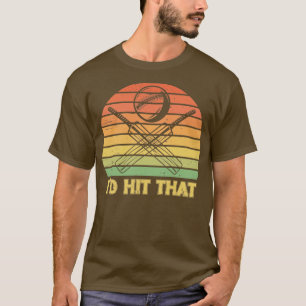 Ich habe dieses Retro-Cricket-Ball-Racket getroffe T-Shirt