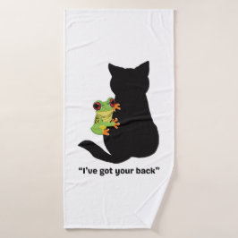 Ich habe dir den Rücken got Badehandtuch