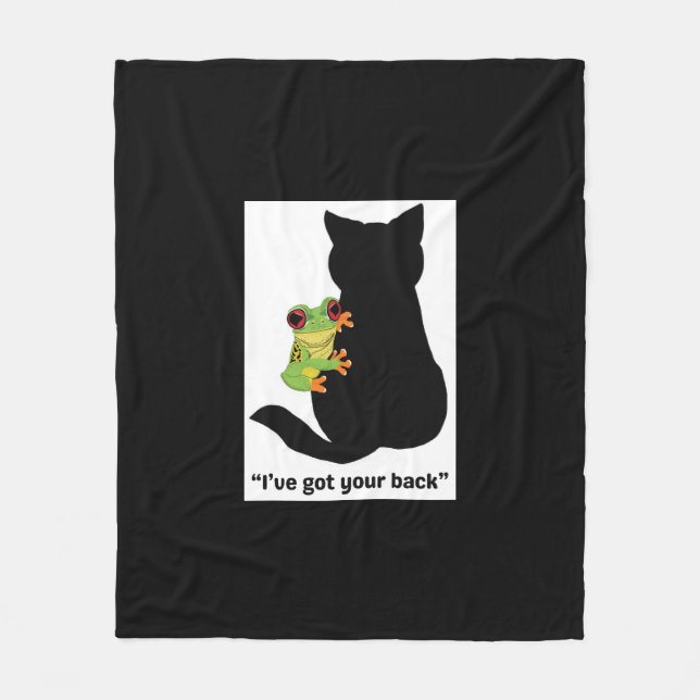 Ich habe dir den Rücken got Fleecedecke (Vorderseite)