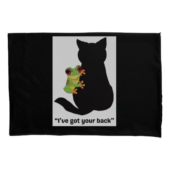 Ich habe dir den Rücken got Kissenbezug (Vorderseite)