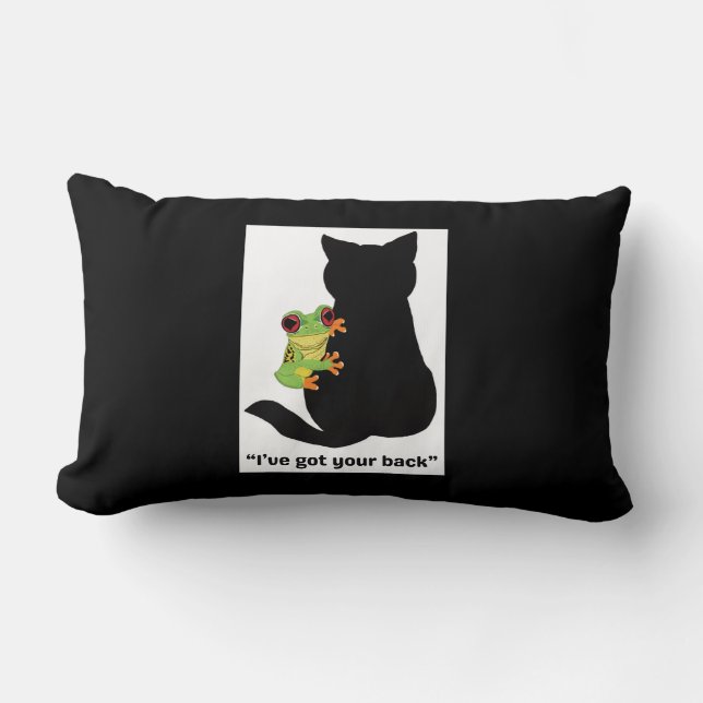 Ich habe dir den Rücken got Lendenkissen (Vorderseite)