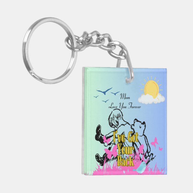 Ich habe dir den Rücken Got Schlüsselanhänger (Vorderseite links)