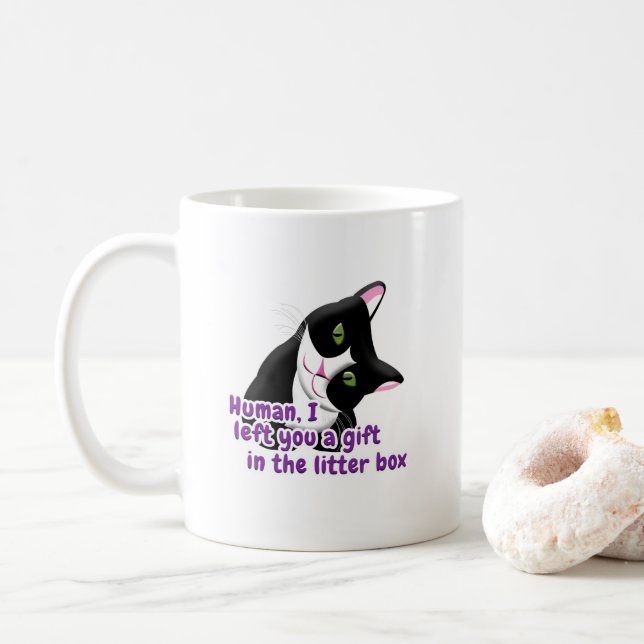 Ich habe dir eine Geschenkkatze Verlassen Kaffeetasse (Mit Donut)