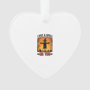 Ich habe dir einen Fluch auferlegt Halloween-Vogel Ornament
