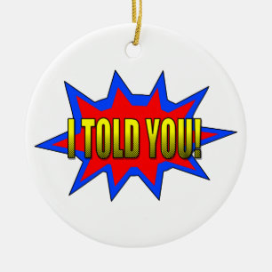 Ich habe dir gesagt keramikornament