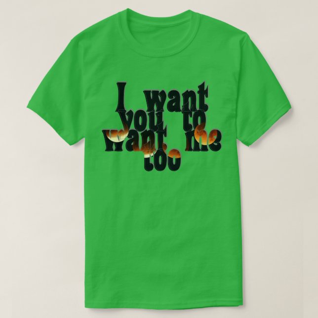 Ich habe dir gewollt, mich auch wollen T-Shirt (Design vorne)