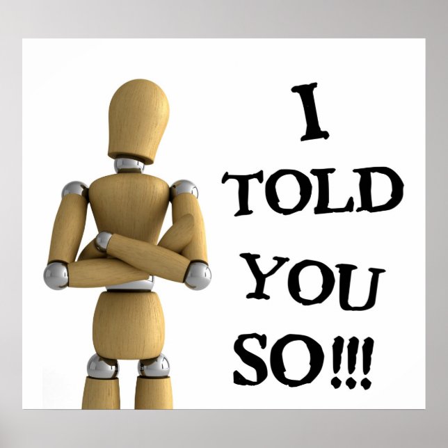 Ich habe dir ja gesagt - Poster (Vorne)