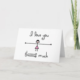 Ich habe dir so viel Karte Liebe