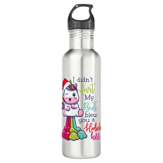 Ich habe dir von meinem Hintern keinen Ferienkuss  Edelstahlflasche (Vorderseite)