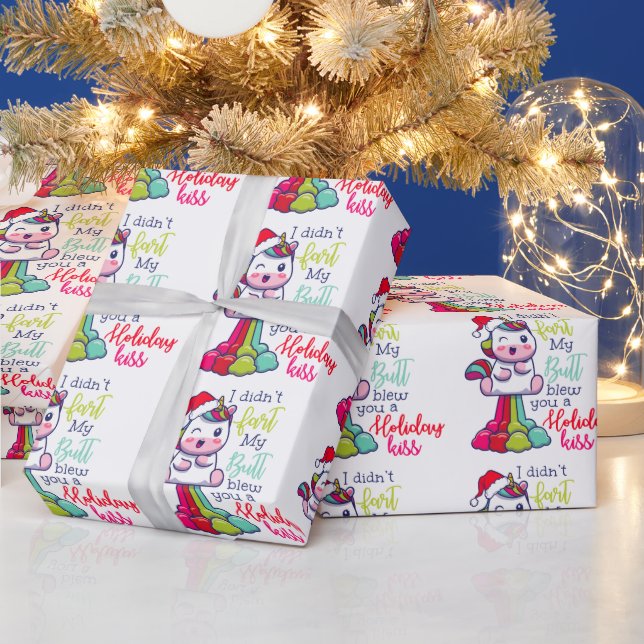 Ich habe dir von meinem Hintern keinen Ferienkuss  Geschenkpapier (Feiertage)