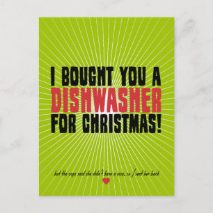 Ich habe dir zu Weihnachten eine Geschirrspülmasch