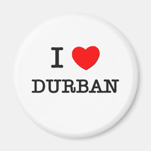Ich habe DURBAN Herz Magnet