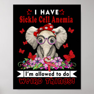 Ich habe ein Bewusstsein für die Sichelzellanämie Poster