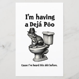 Ich habe ein Déjà Poo gehört, das vor dem Frosch