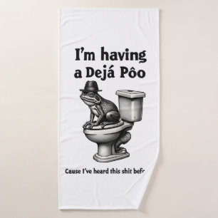 Ich habe ein Déjà Poo gehört, das vor dem Frosch Badehandtuch