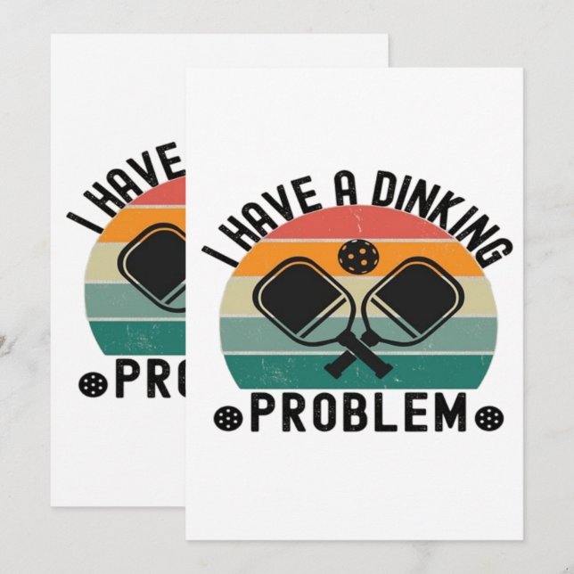 Ich habe ein Dinierproblem Dankeskarte (Vorne/Hinten)