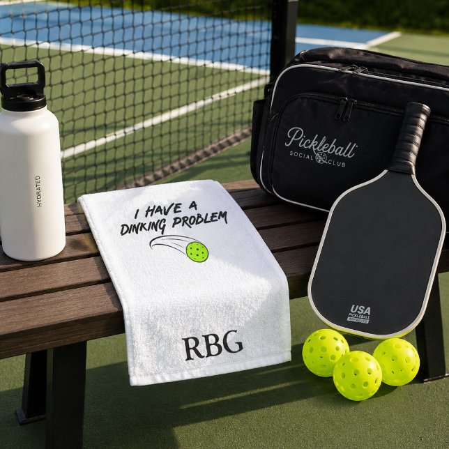 Ich habe ein Dinking Problem - Funny Pickleball-Ge Handtuch (Von Creator hochgeladen)