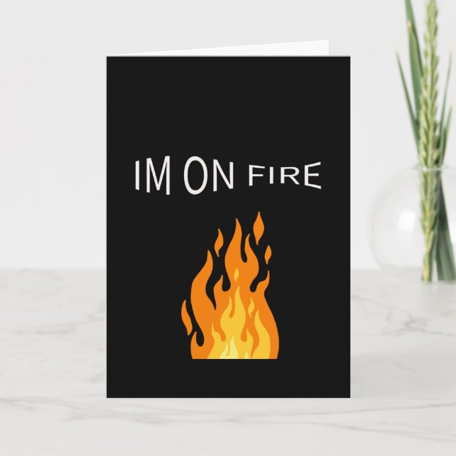 Ich habe ein Feuergeschenk Karte (Vorderseite)