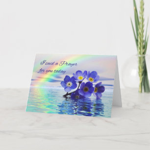 Ich habe ein Gebet für dich mit vergessenen Blume  Karte