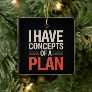 Ich habe ein Konzept für einen Plan Keramikornament