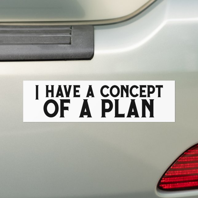 Ich habe ein Konzept für einen Plan - Trump Debate Autoaufkleber (Auf Auto)