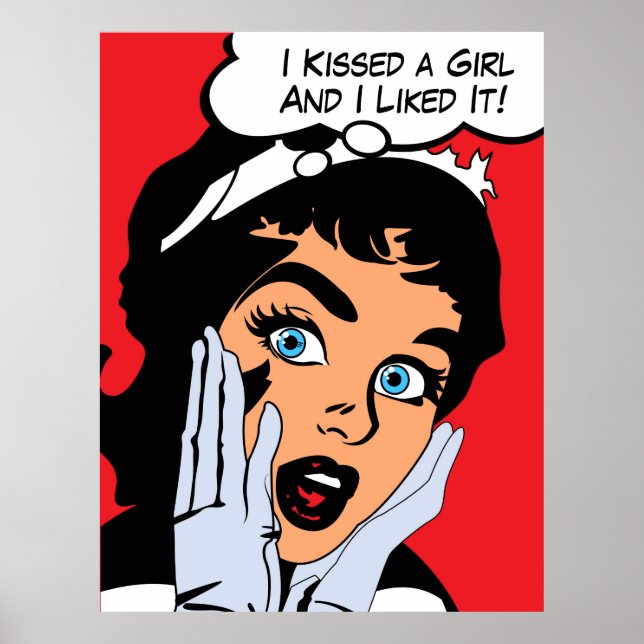 Ich habe ein Mädchen geküsst und es gefiel mir. Poster (Vorne)