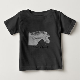 Ich habe ein Pony Gewollt Baby T-shirt