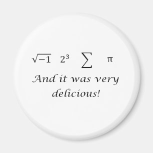 Ich habe ein Shirt Kuchenmathematik gegessen Magnet