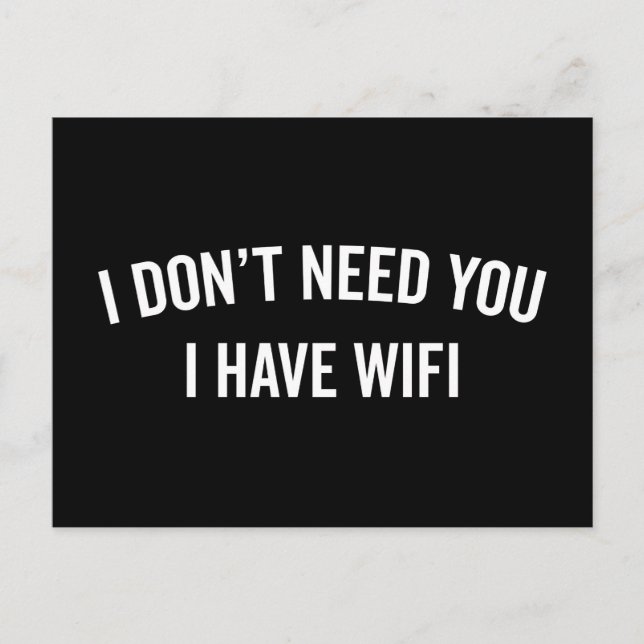 Ich habe ein tolles Angebot für WiFi Postkarte (Vorderseite)