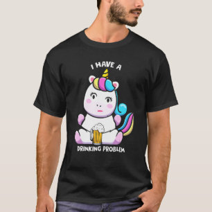 Ich habe ein Trinkproblem lustige Bier Einhorn Cos T-Shirt