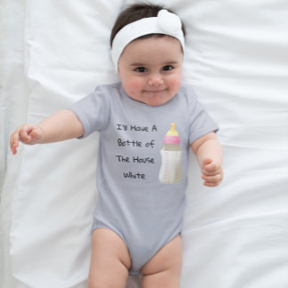 Ich habe eine Flasche Weiße Funny Girls im Haus Baby Strampler